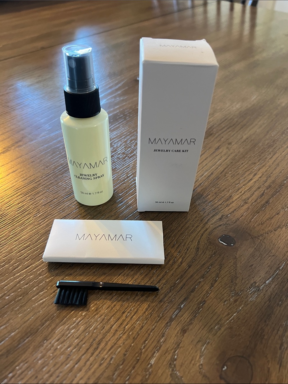 Mayamar Gold Bean Adjustable Necklace with Jewelry Care Kit - Picture 5 of 7